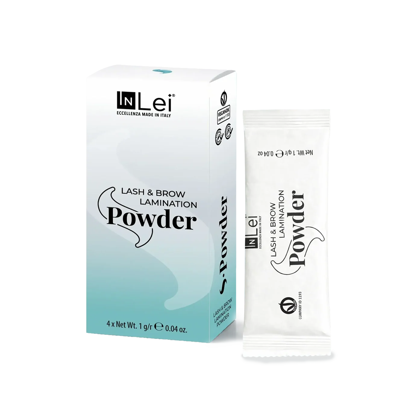InLei® S-Powder – Polvo para Lifting Coreano de Pestañas 4 x 1 g